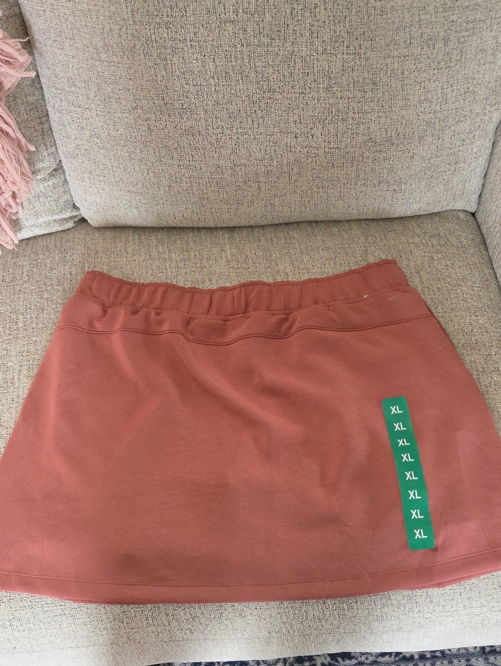 Mondetta Pull-On Mini Skirt in Rust